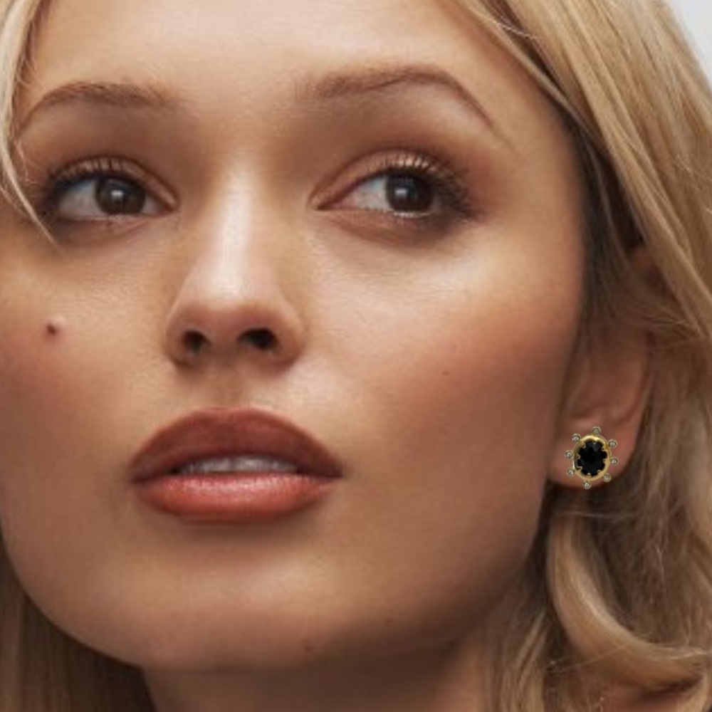 ALEXIS BITTAR • Crystal Stud Earrings - Picture 7 of 15